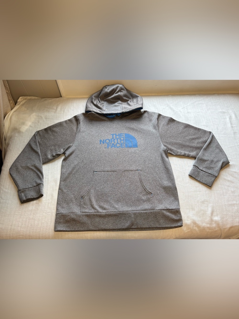 The North FaceHalf Dome Pullover Hoodie gray and blue  Size L fall mountaincore